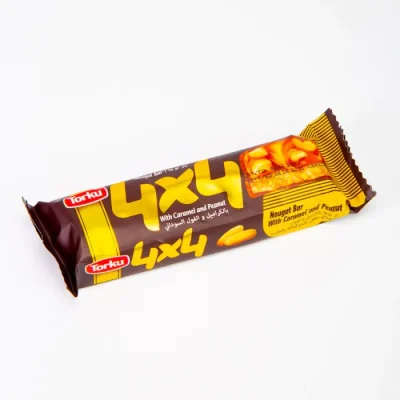 شکلات تورکو 4×4 مغزدار کارامل 50 گرم – Torku nougat bar