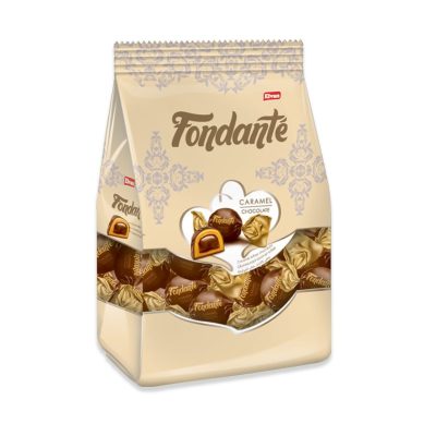 شکلات کاراملی شکلاتی فوندانت 500 گرم fondante chocolate&caramel chocolate
